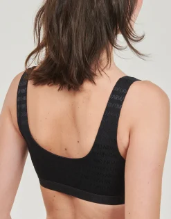 ALL OVER LOGO MESH BRALETTE