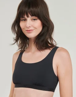 ALL OVER LOGO MESH BRALETTE