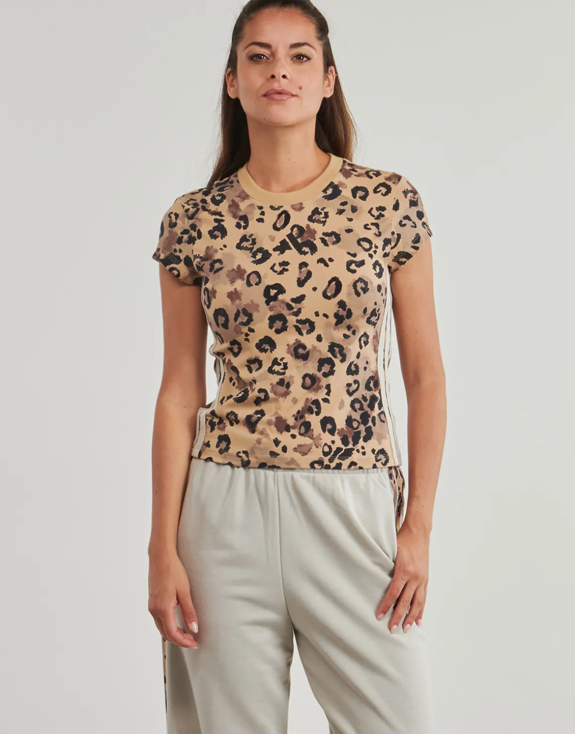 Animal Print 3-Stripes T-Shirt