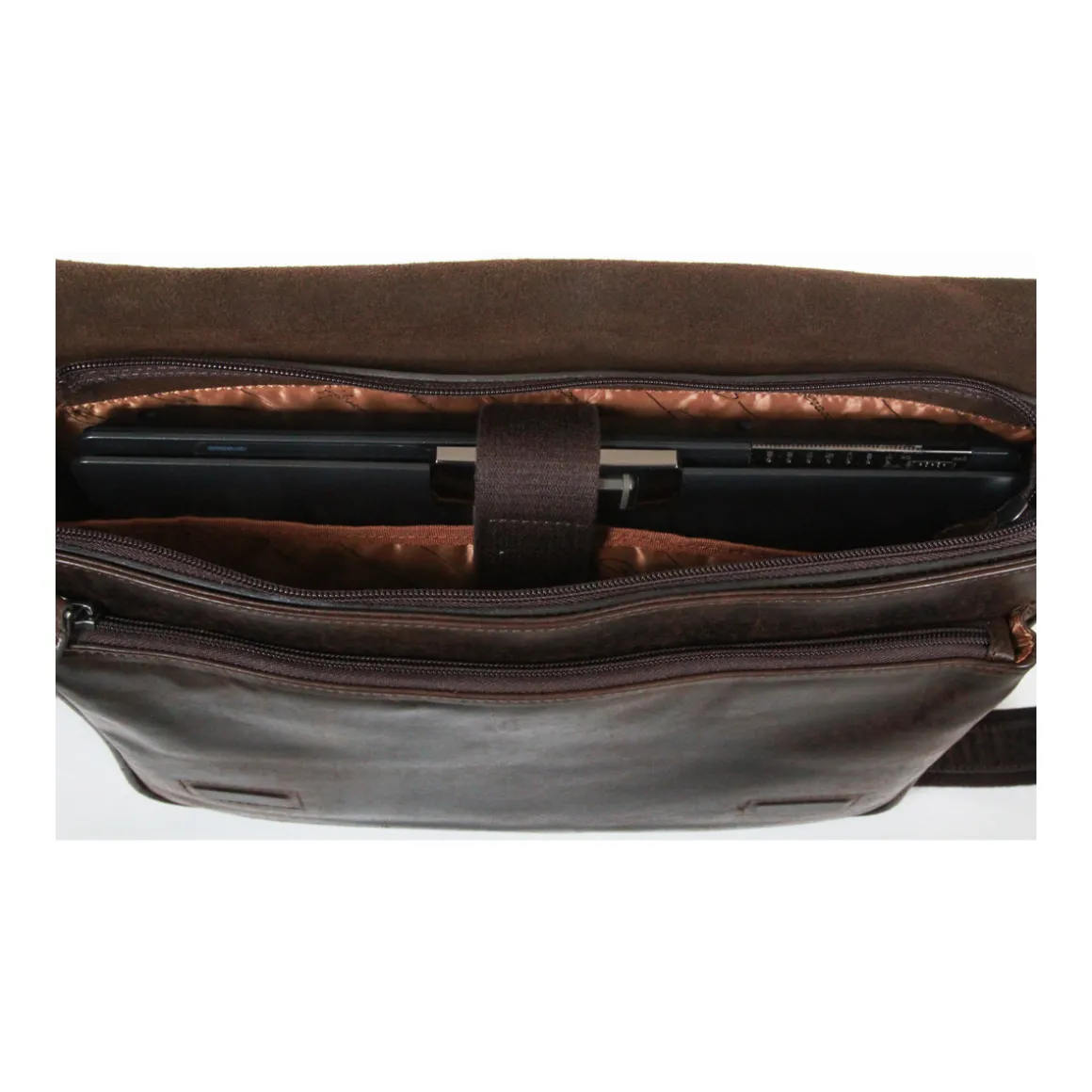 Besace En Cuir De Vachette Vieilli Pleine Fleur GH 8352