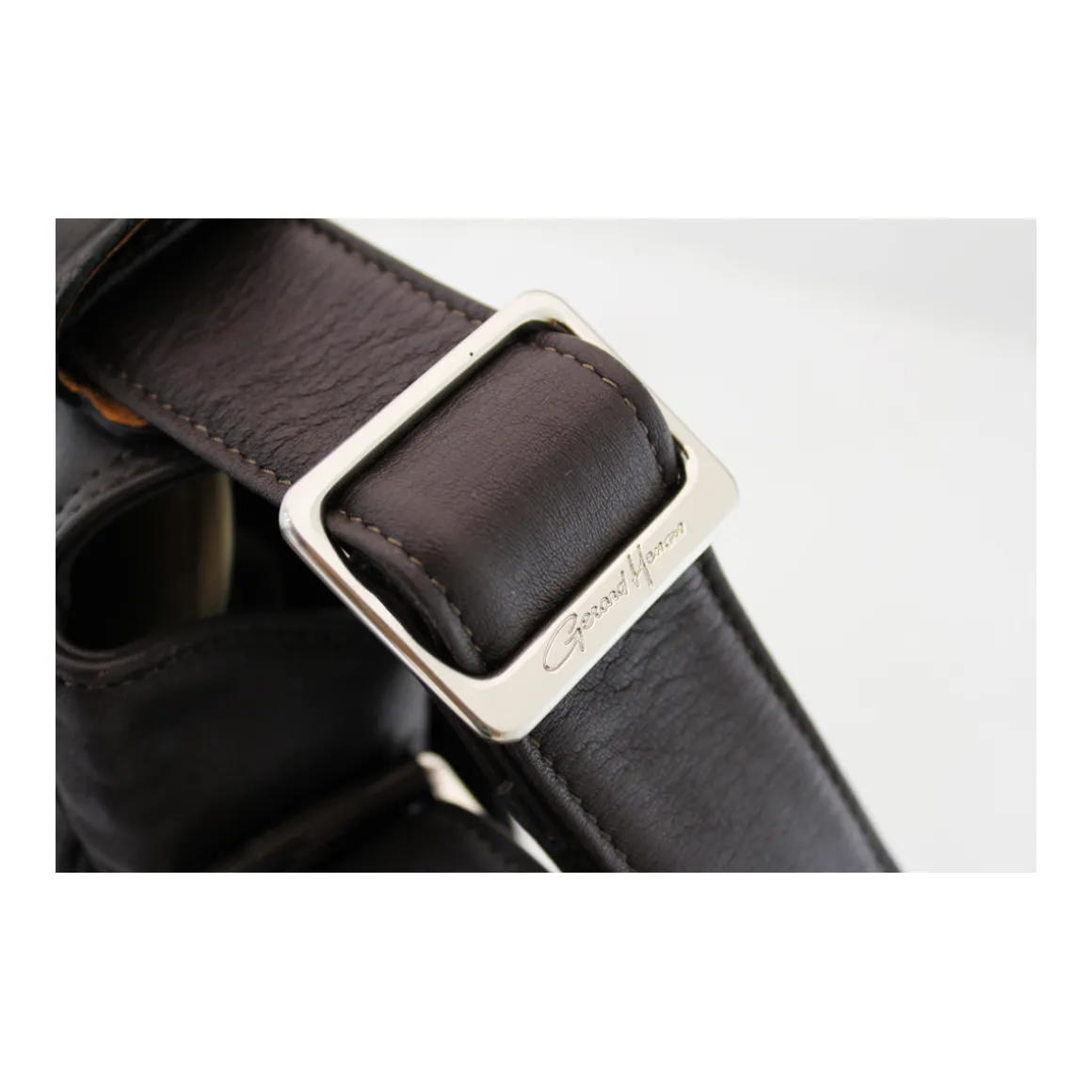 Besace Gentleman Cuir De Vachette Lisse Souple GH 2655