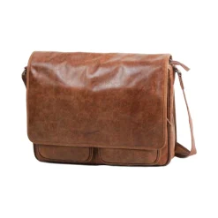 Besace Outland En Cuir De Vachette Vieilli Pleine Fleur GH 8360