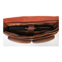 Besace Outland En Cuir De Vachette Vieilli Pleine Fleur GH 8360