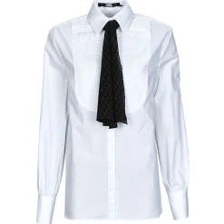 BIB SHIRT W/ MONOGRAM NECKTIE