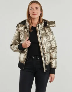BICE METALLIC HOODIE PUFFER