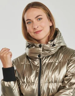 BICE METALLIC HOODIE PUFFER