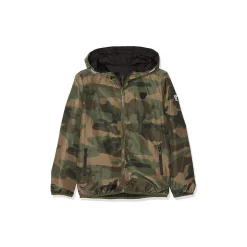 Blouson Coupe-vent Garçon Rakam Noir/Kaki