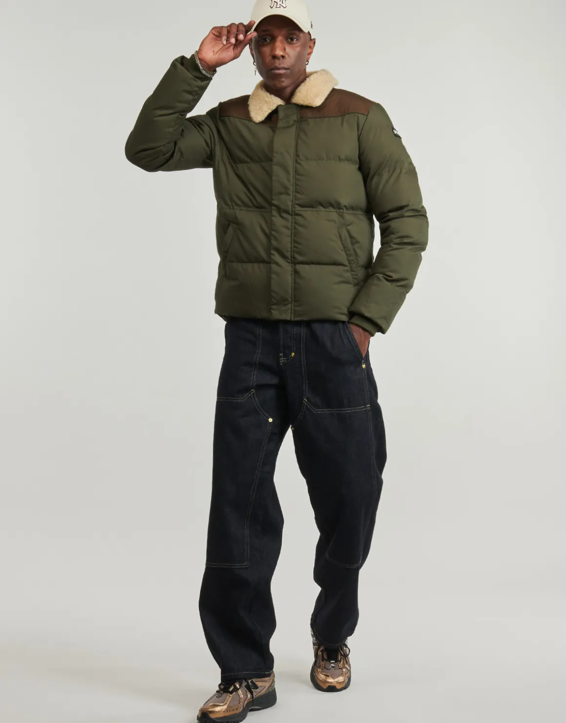 Blousons Schott ROCKHILL-KAKI-BROWN