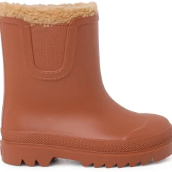 Bottes De Pluie Enfants Chelsea Imitation Fourrure Mouton