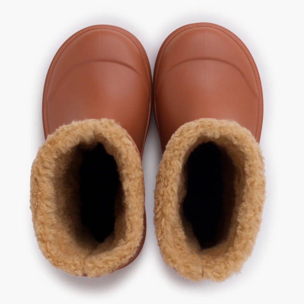 Bottes De Pluie Enfants Chelsea Imitation Fourrure Mouton