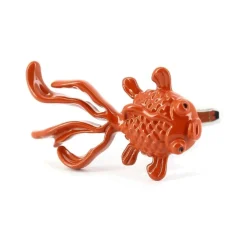 Boutons de manchette poisson rouge Rouge