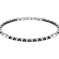 Bracelet en acier et céramique