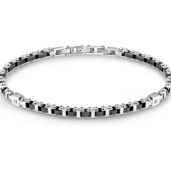 Bracelet en acier et céramique