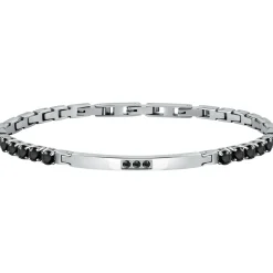 Bracelet en acier et cristal