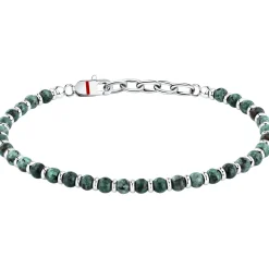 Bracelet en acier et turquoise