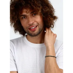 Bracelet en acier et turquoise