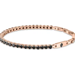 Bracelet en acier et zircon