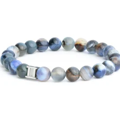 Bracelet Gemini Indigo agathe bleue