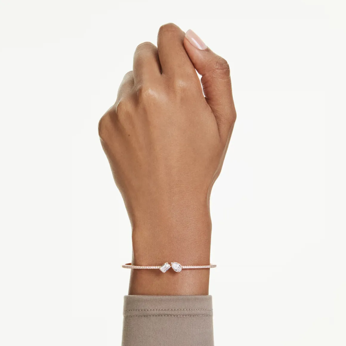 Bracelet jonc Mesmera Moi et Toi rosé