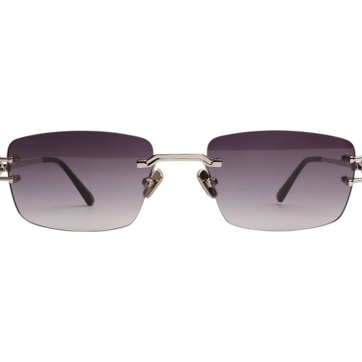 Burano Lunettes de soleil, Argent/Fumée, 59 mm