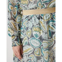 by - Jupe courte élastiquée en voile