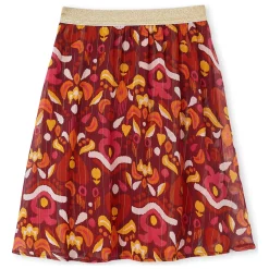 by - Jupe courte élastiquée en voile