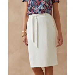 by - Jupe en maille élastiquée