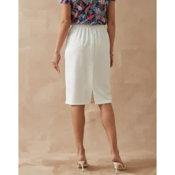 by - Jupe en maille élastiquée