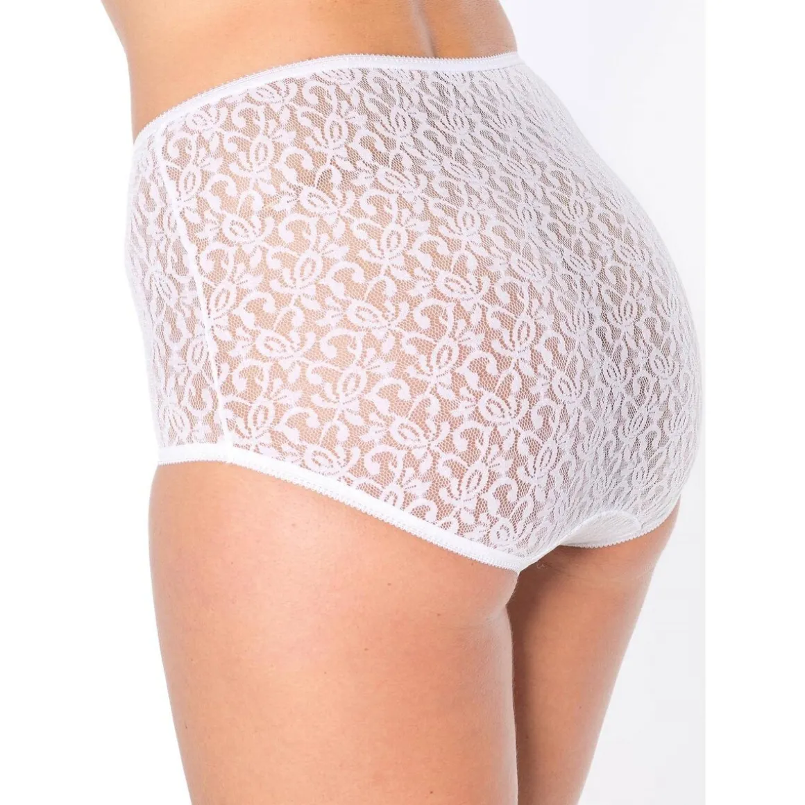 by - Lot de 3 culottes maxi maille dentelle