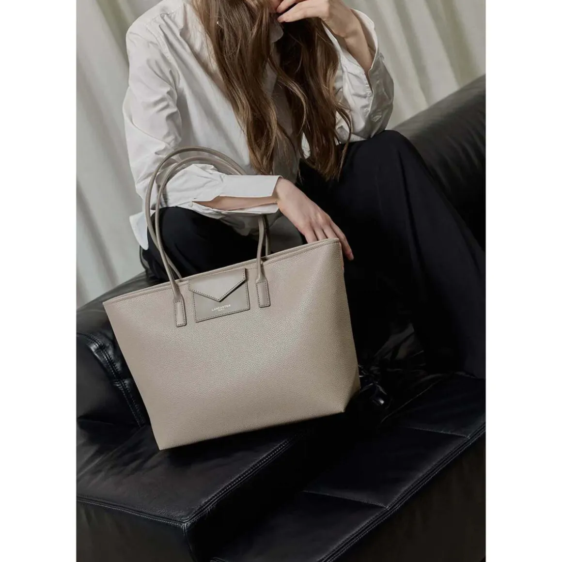 Cabas Maya Double Épaule 517-103 Galet Foncé