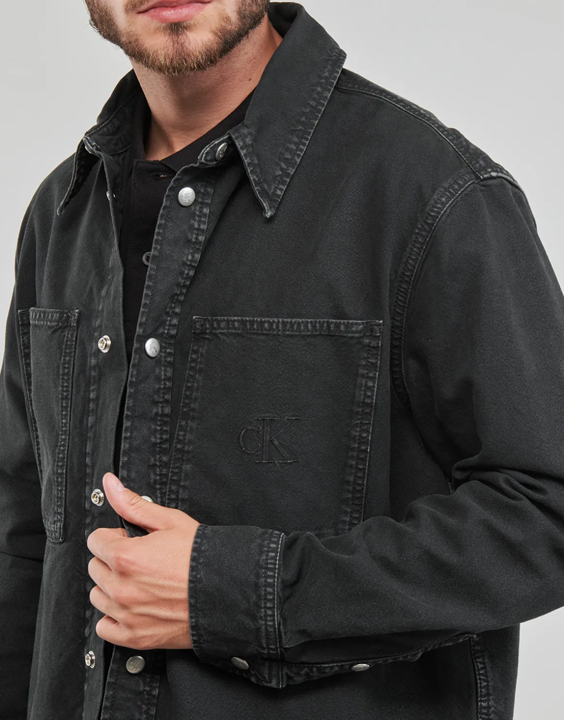 CANVAS RELAXED LINEAR SHIRT