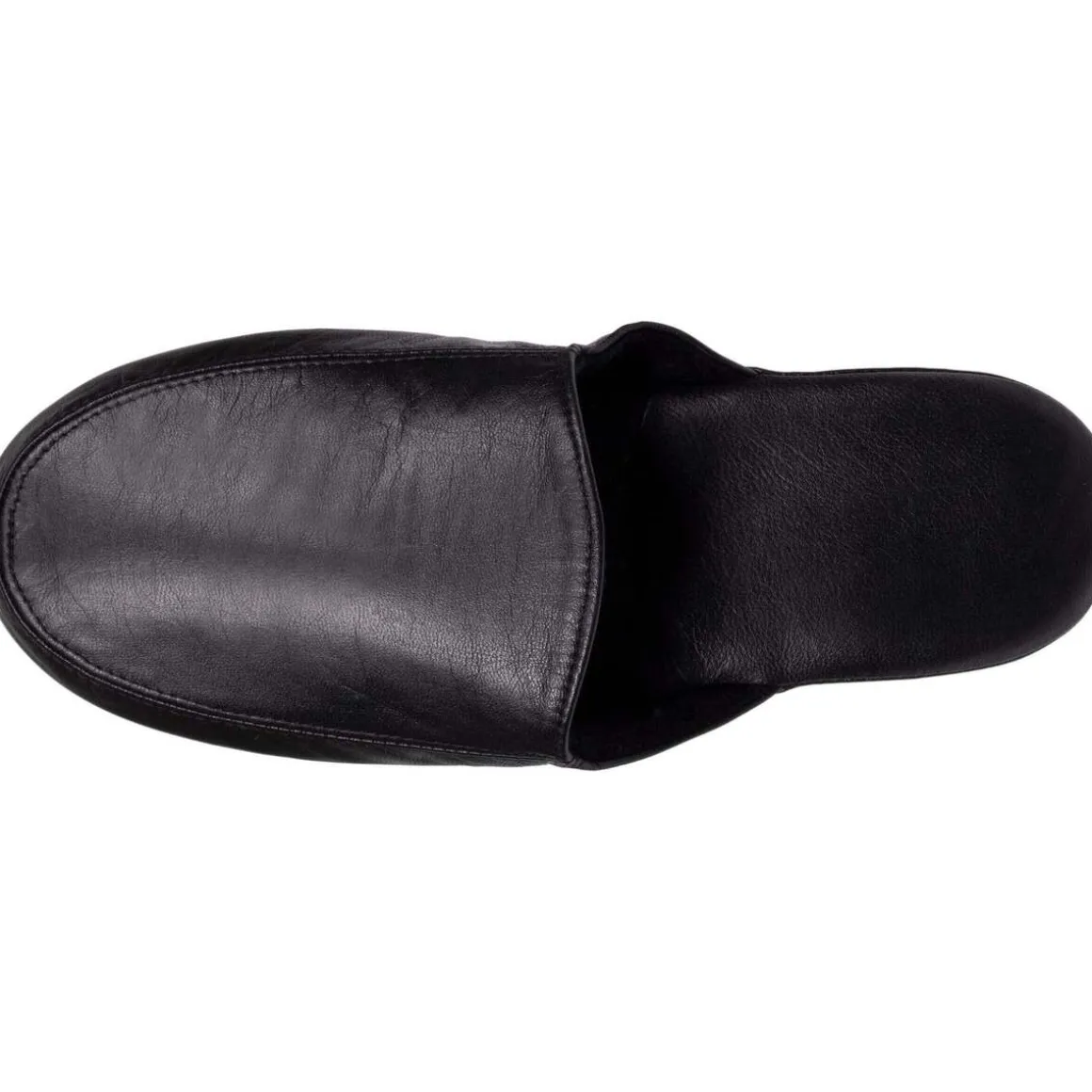 Chausson mules cuir Homme Noir