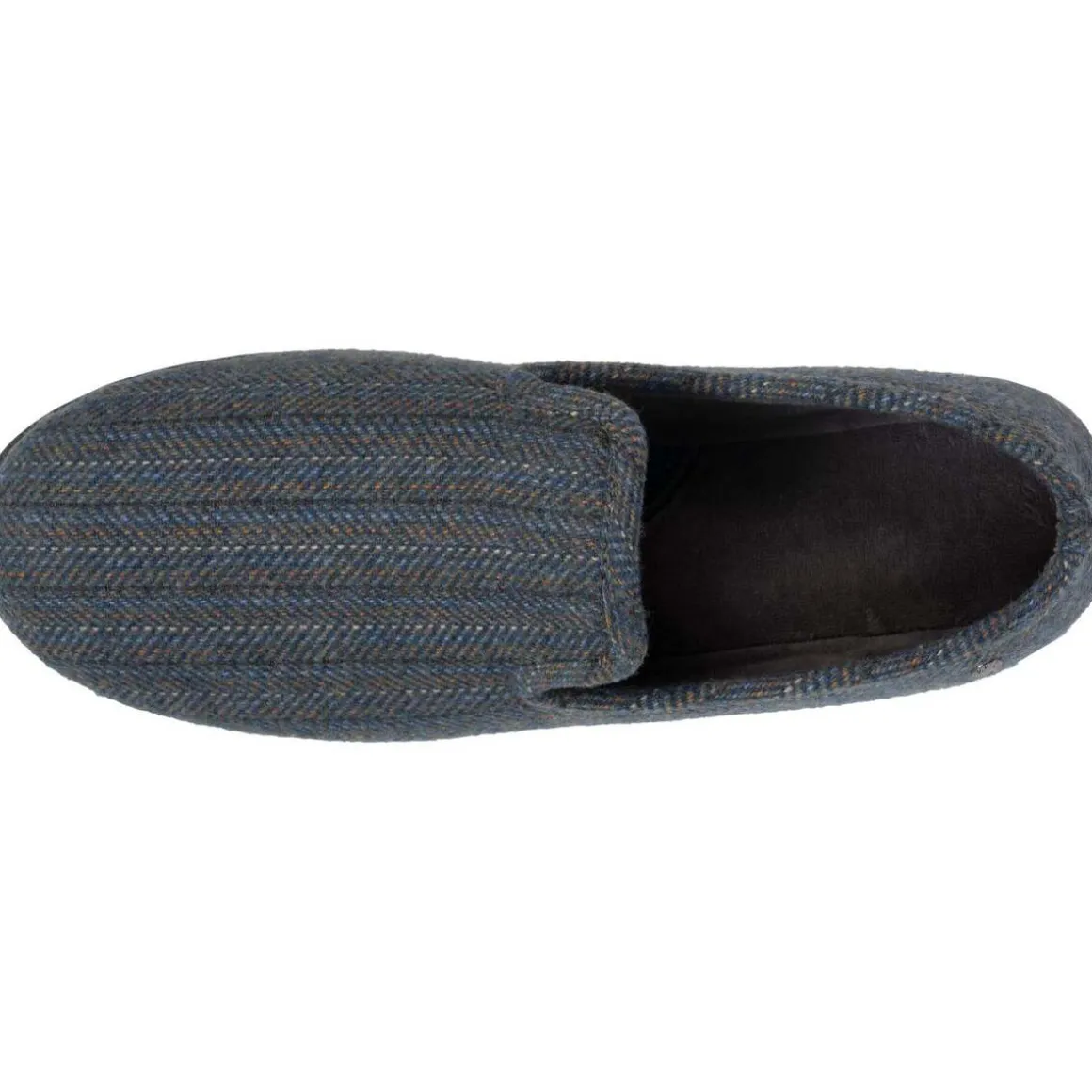 Chaussons charentaises Homme Chevrons bleus
