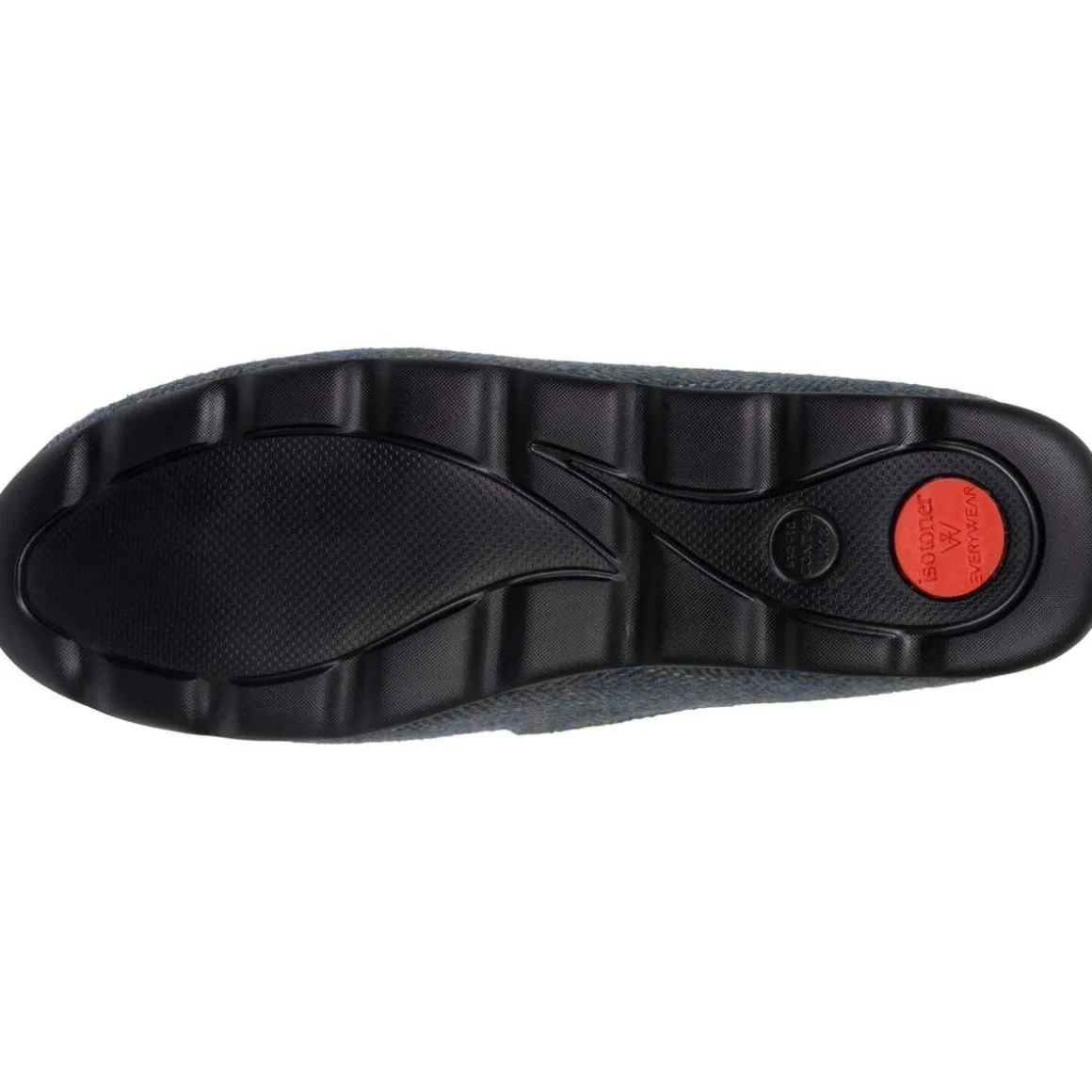 Chaussons charentaises Homme Chevrons bleus