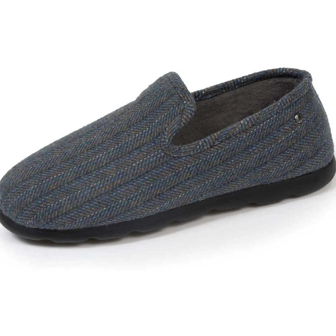 Chaussons charentaises Homme Chevrons bleus