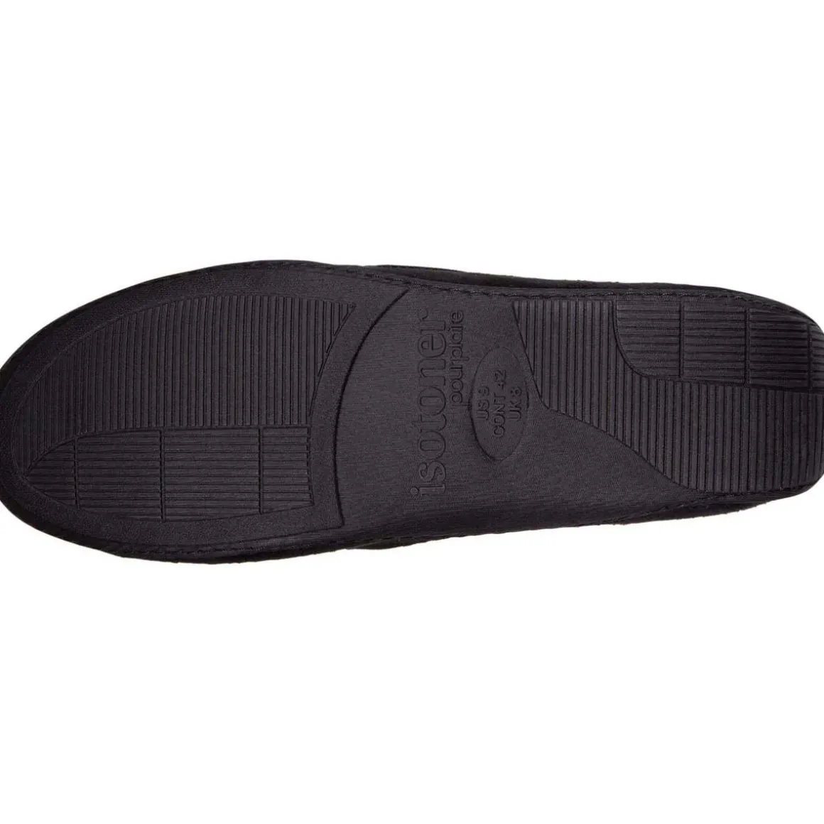 Chaussons mocassins Homme Noir tartan