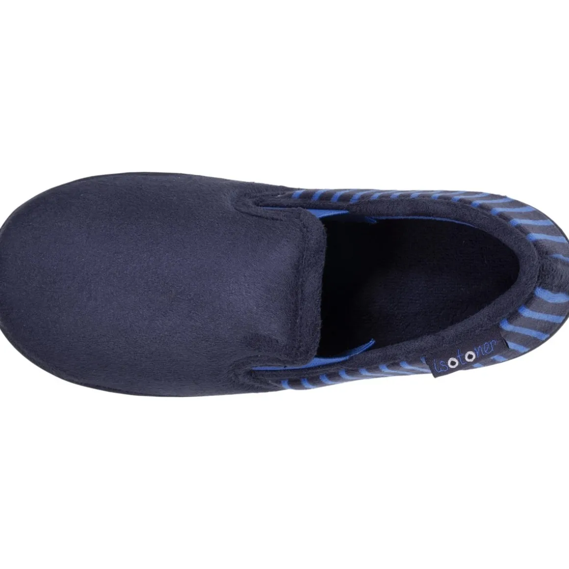 Chaussons mocassins Junior rayés Marine