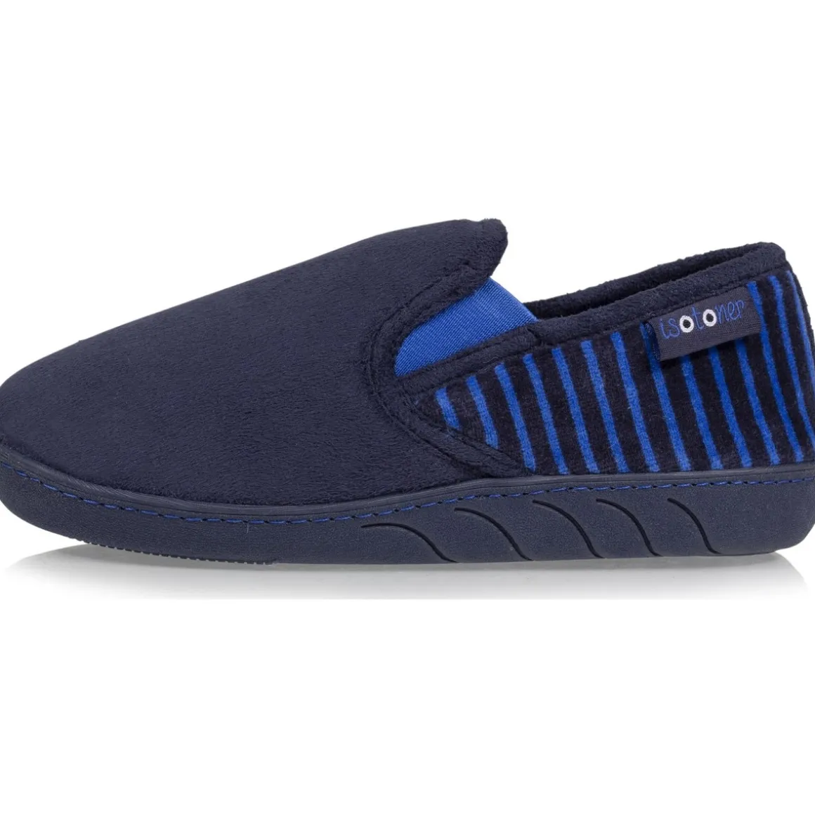 Chaussons mocassins Junior rayés Marine