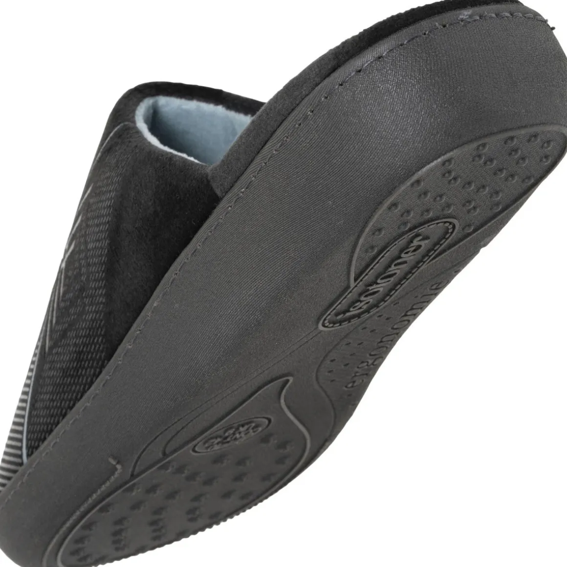 Chaussons mules Homme Gris diamant