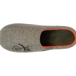 Chaussons mules Junior moto Kaki chiné