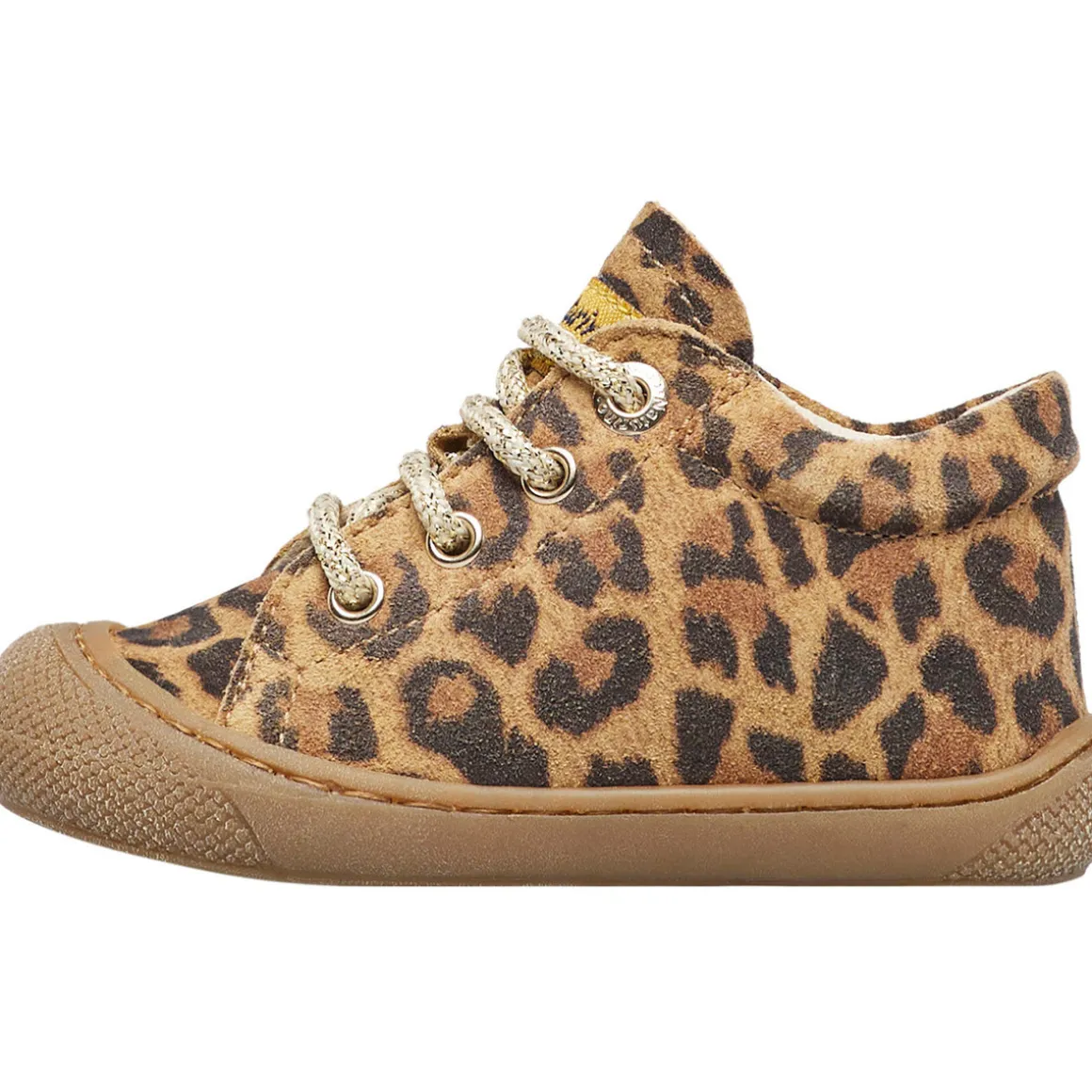 Chaussures premiers pas en suède imprimé léopard COCOON
