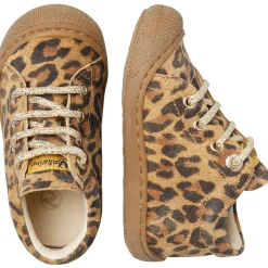 Chaussures premiers pas en suède imprimé léopard COCOON