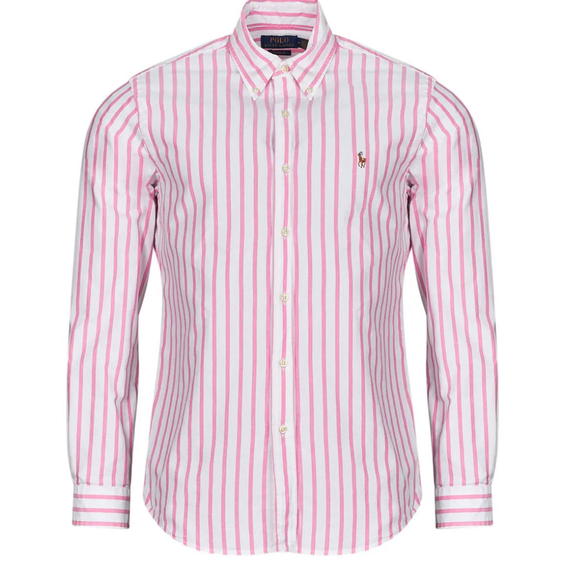 CHEMISE COUPE DROITE EN OXFORD RAYEE