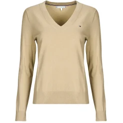 CO JERSEY STITCH LS V-NK SWEATER