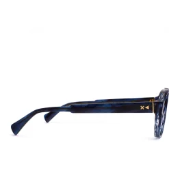 Col anti-éblouissement Cartagena. Bleu strié Cadres Optiqu