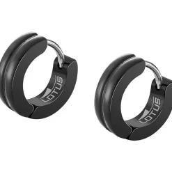Créoles homme Style noirfil 4 mm