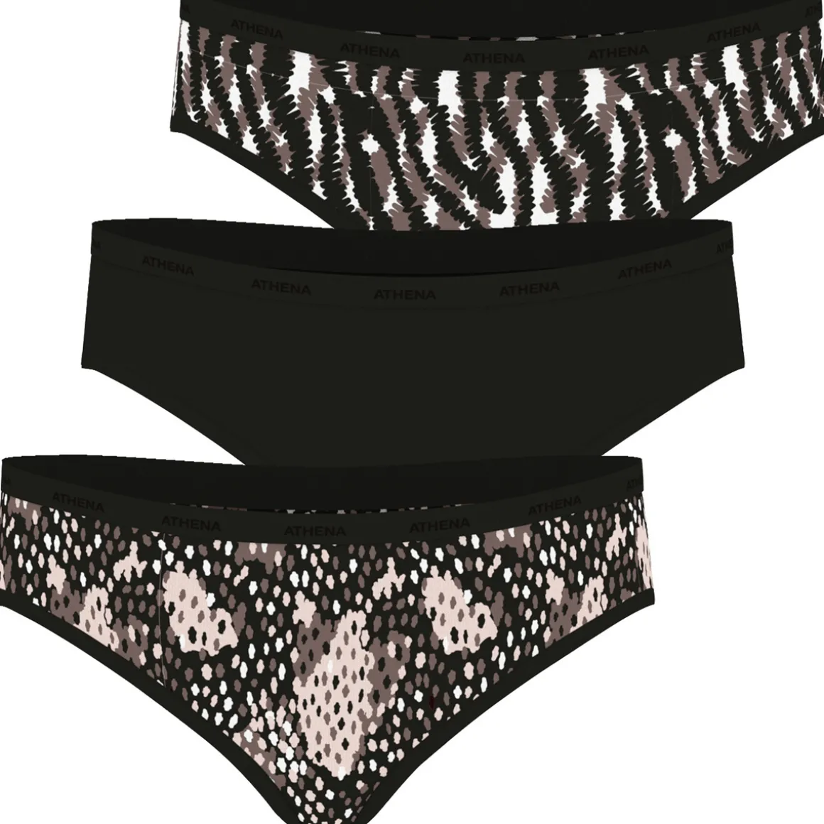 Culottes, lot de 3, ECOPACK MODE