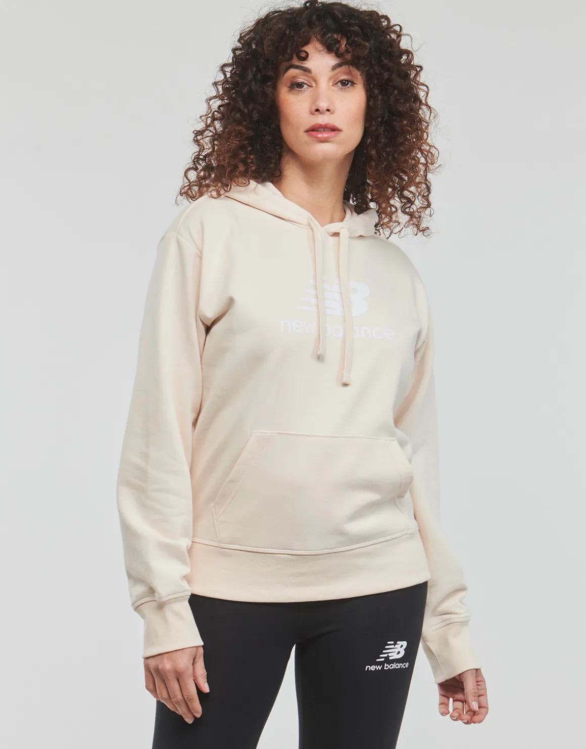 ESSENTIALS STACKED LOGO HOODIE