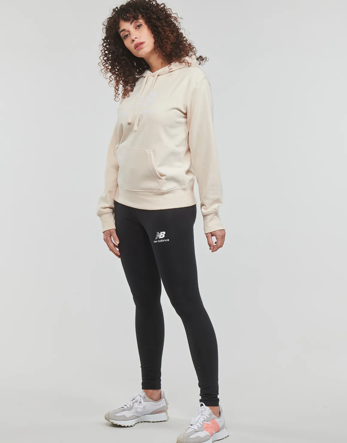 ESSENTIALS STACKED LOGO HOODIE