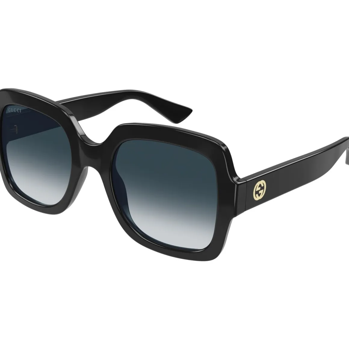 GG1337S Lunettes de soleil, Noir/Gris, 54 mm